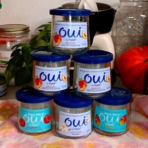 Glass jars W/ LIDS oui Storage Containers